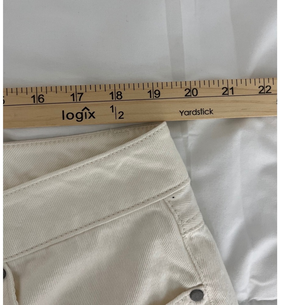 Cabi Jeans Women's Size 16 Cream Denim Pants Straight Leg Classic Style - Picture 7 of 10